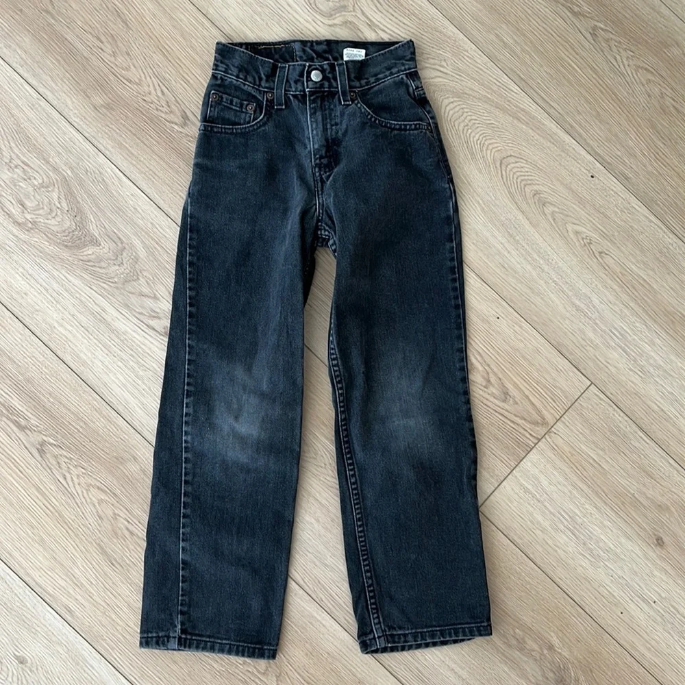 Vintage Levi’s | size 9 Kids Black 550 Relaxed High Waisted Jeans